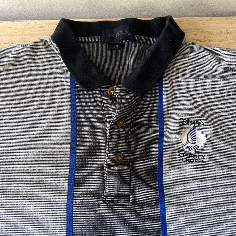 Disney Osprey Ridge Antigua 100% cotton Men's Golf polo XXL
